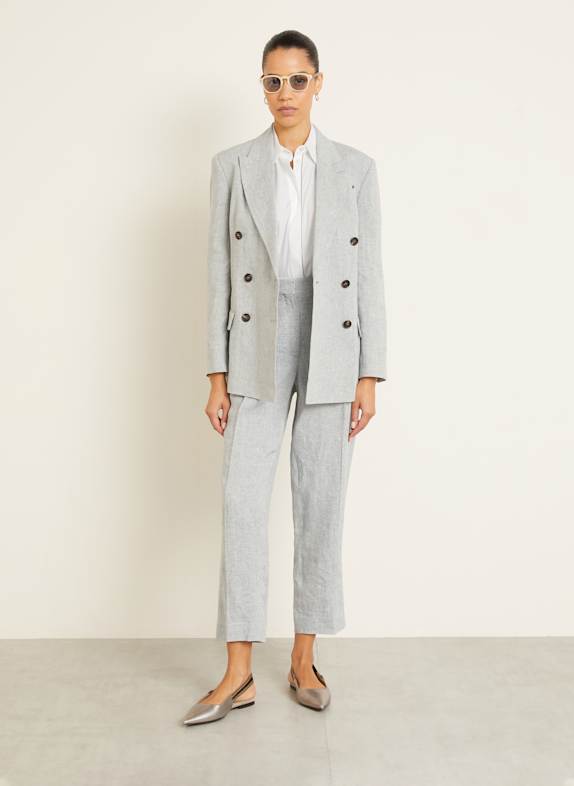 BRUNELLO CUCINELLI overhemdblouse WIT