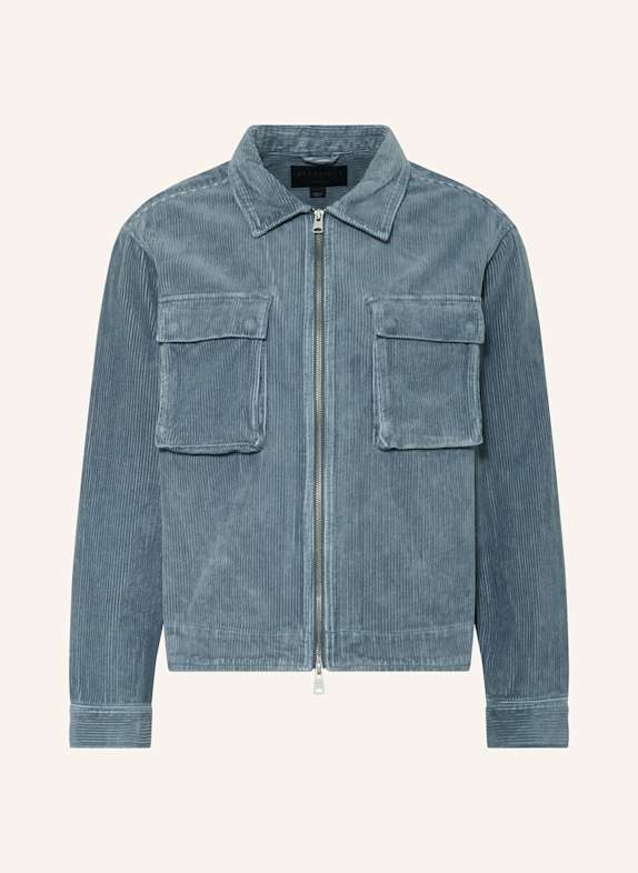 ALLSAINTS Alexander Wang ruched-effect cotton shirt BLUE GRAY