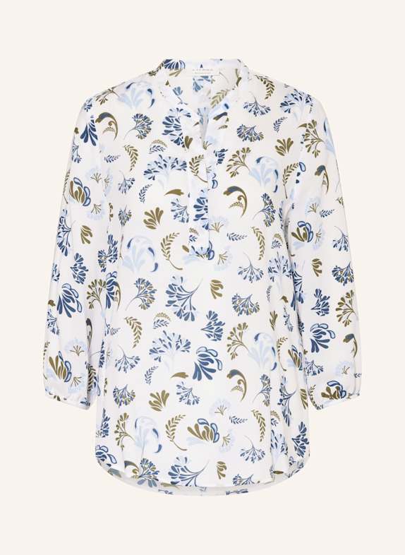 ETERNA Blusenshirt mit 3/4-Arm OLIV/ BLAU/ WEISS