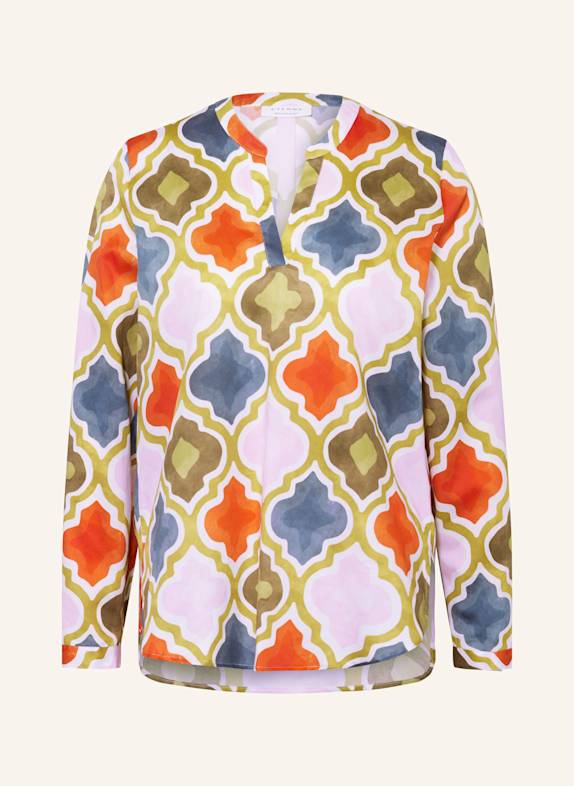 ETERNA Blusenshirt OLIV/ DUNKELORANGE/ ROSA
