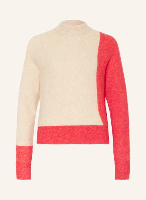 OPUS Pullover PIBLOCKI BEIGE/ HELLROT