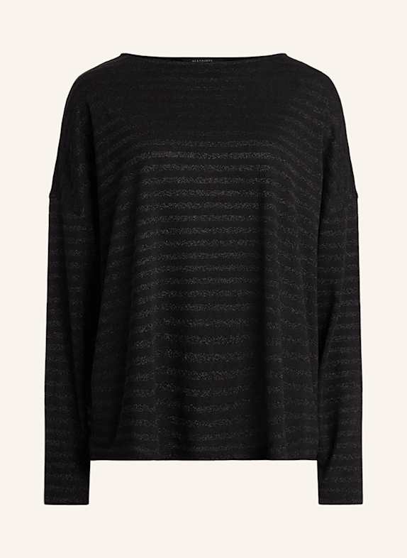 ALLSAINTS SABRINA cardigan with glitter thread BLACK