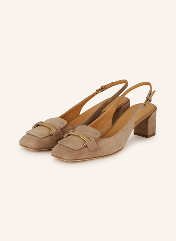 TOD'S Slingpumps BEIGE