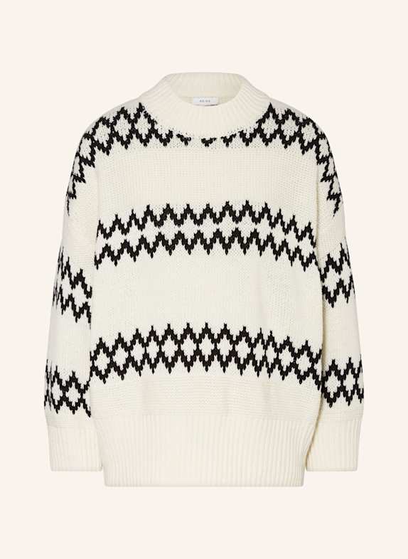 REISS Sweater CREAM/ BLACK