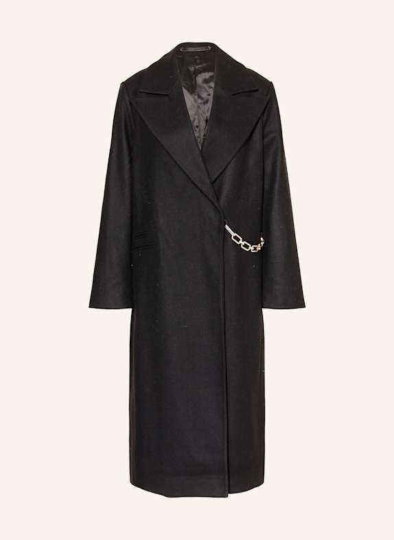 ALLSAINTS SIMONE wool coat BLACK