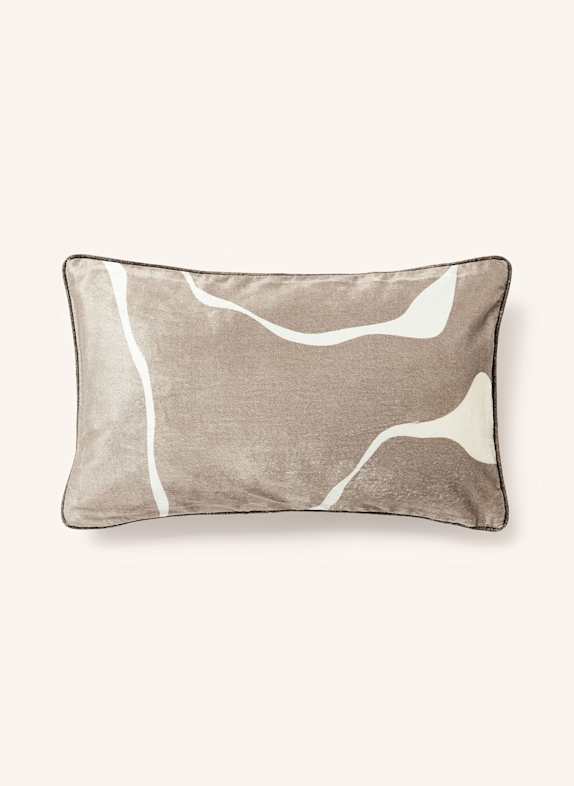 Westwing Collection Dekokissenhülle SERAPHINA aus Samt BRAUN/ WEISS