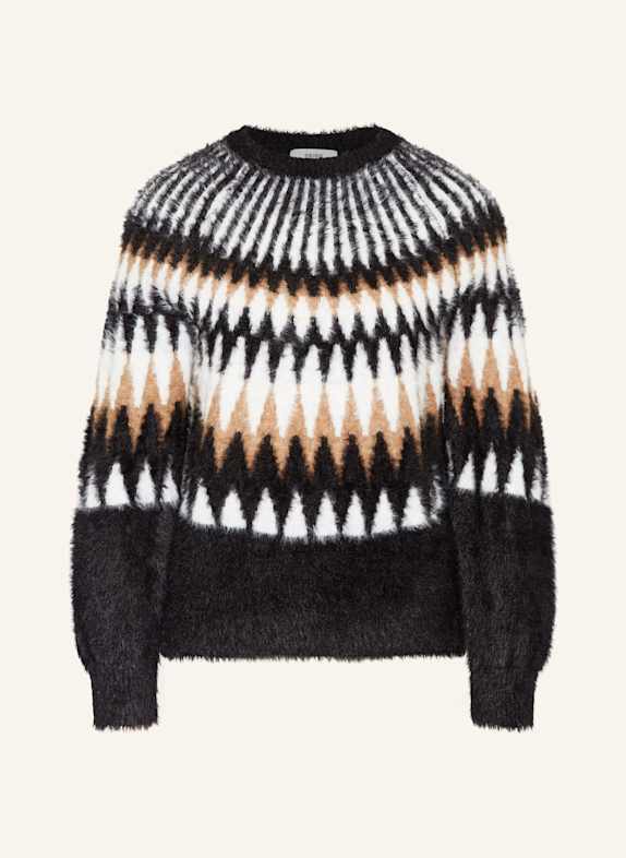 REISS Sweater BLACK/ CAMEL/ WHITE