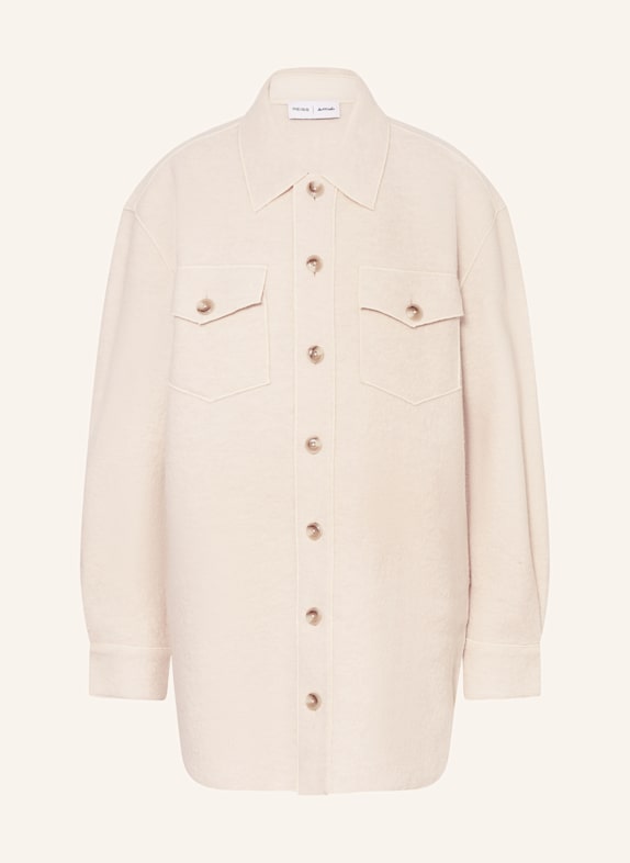 REISS Overshirt CREAM