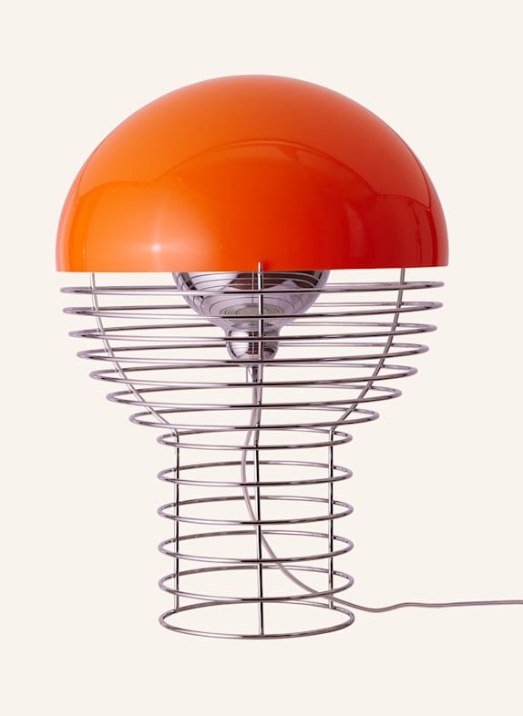 VERPAN Tischleuchte WIRE ORANGE/ SILBER