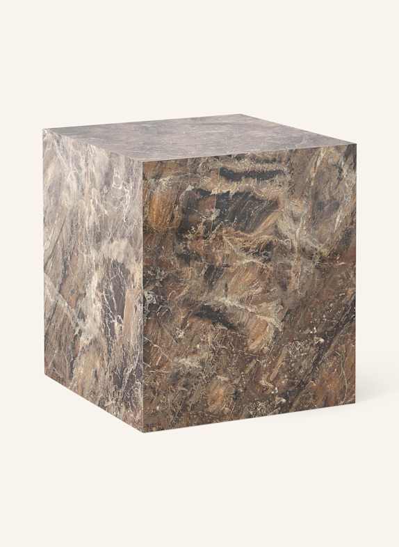 Westwing Collection Side table LESLEY BROWN/ BEIGE