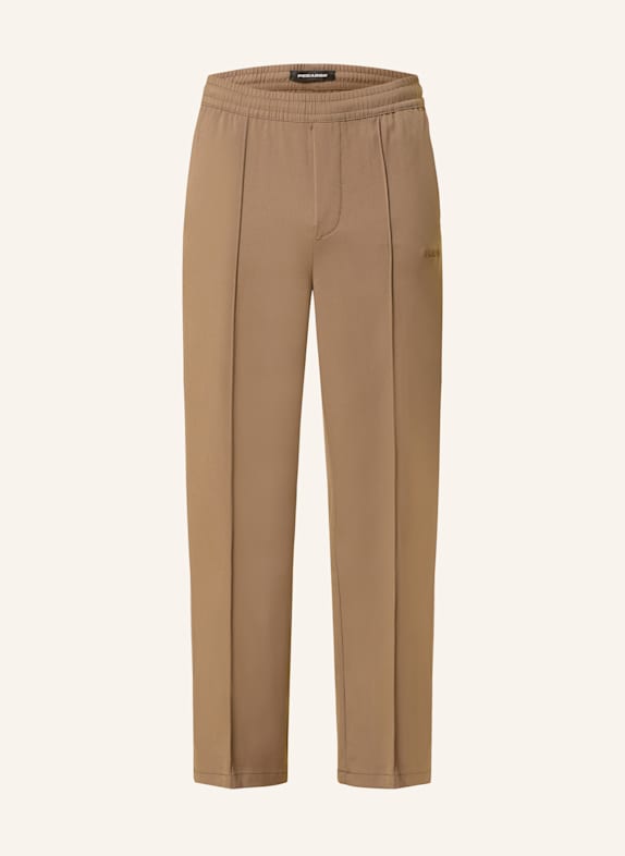 PEGADOR Hose MOYE im Jogging-Stil Wide Fit BRAUN