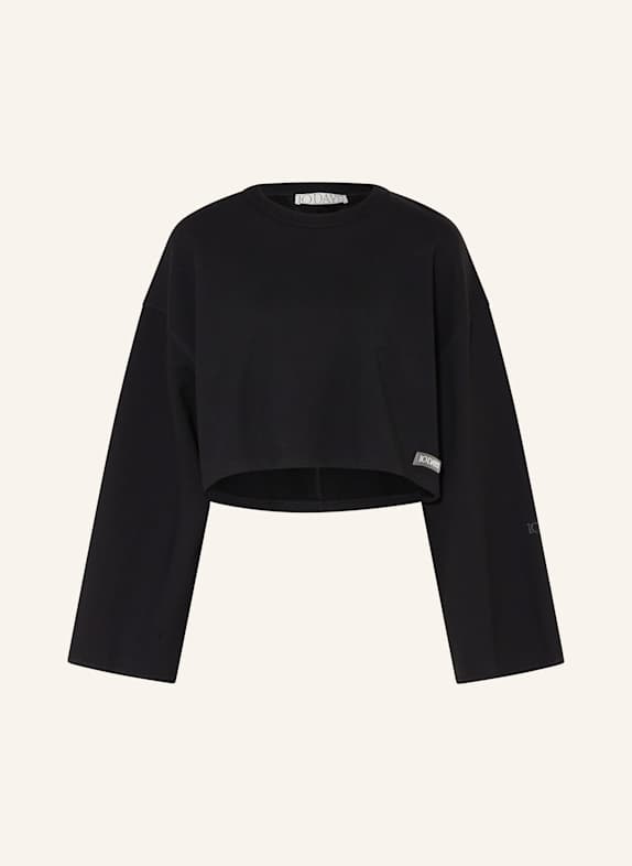 10DAYS Cropped-Sweatshirt SCHWARZ
