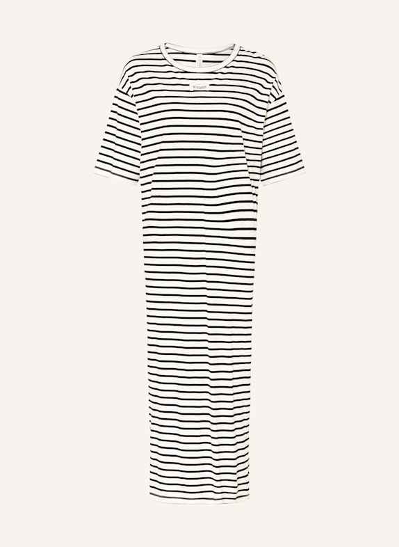 10DAYS Jerseykleid ECRU/ SCHWARZ