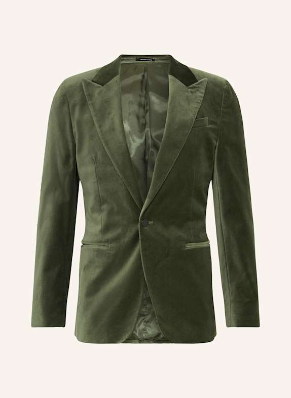 REISS Smoking-Sakko APSARA Slim Fit aus Samt DUNKELGRÜN