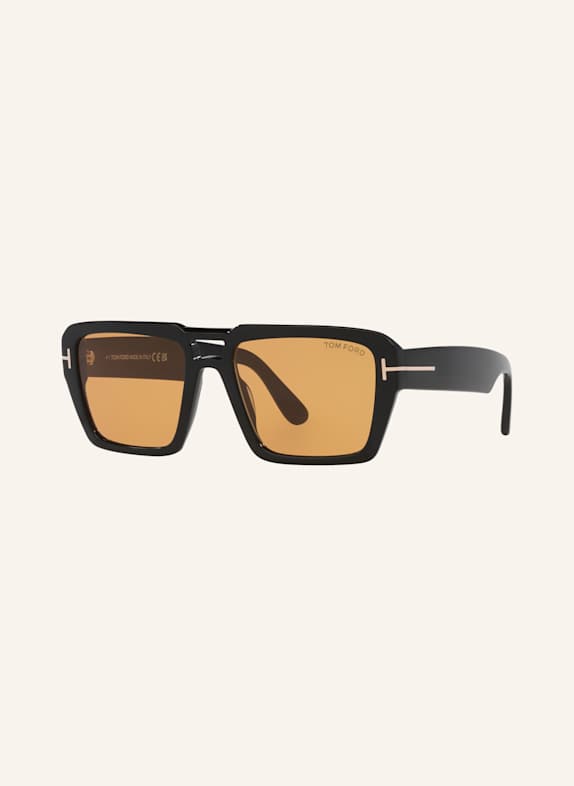 Valentino Eyewear Roman Stud square-frame Gabbana Sunglasses TR001876 1330D1 - BLACK/YELLOW