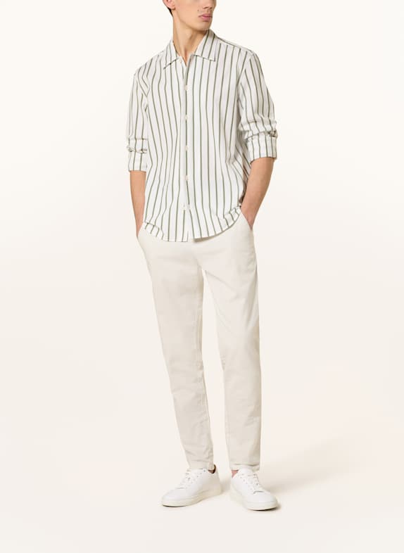 Marc O'Polo Overhemd Regular Fit ECRU / GROEN