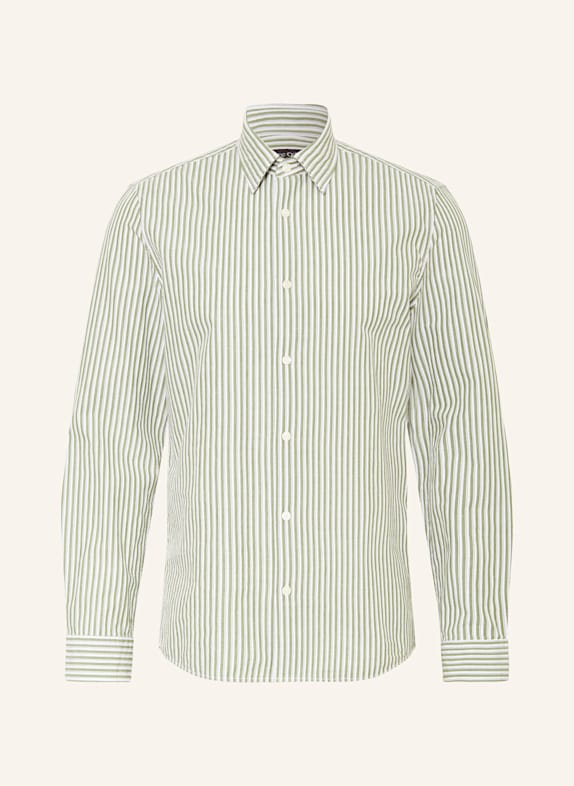 Marc O'Polo Koszula shaped fit ECRU/ ZIELONY