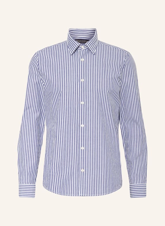 Marc O'Polo Koszula shaped fit ECRU/ NIEBIESKI