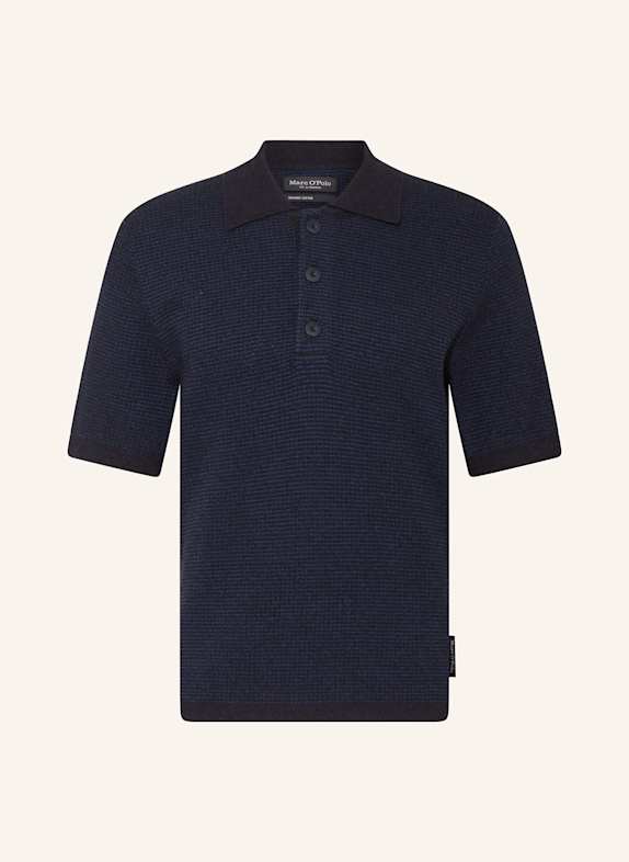 Marc O'Polo Strick-Poloshirt DUNKELBLAU