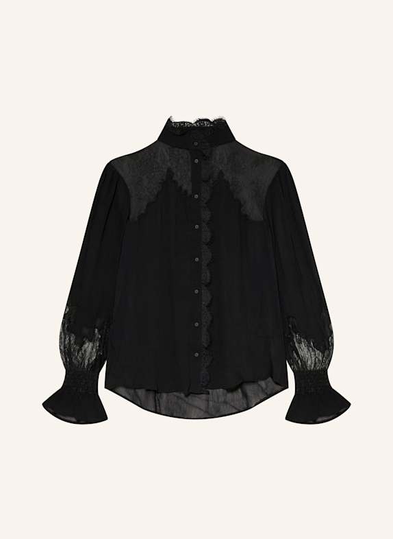 ALLSAINTS Velour dress ERIS BLACK