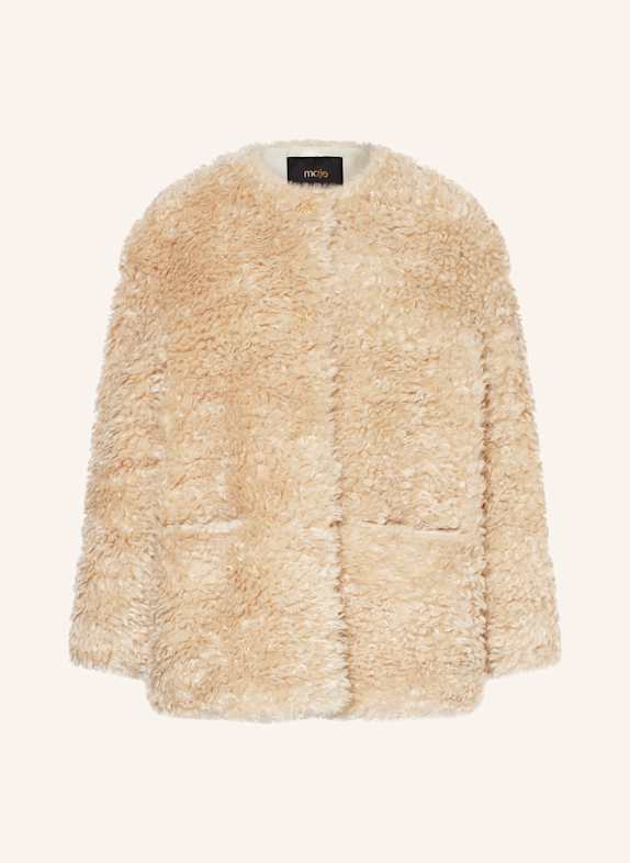 maje Kunstfell-Mantel BEIGE