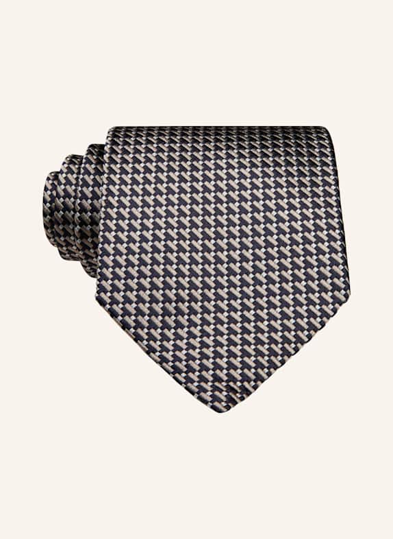 ZEGNA Krawatte BEIGE/ DUNKELBLAU