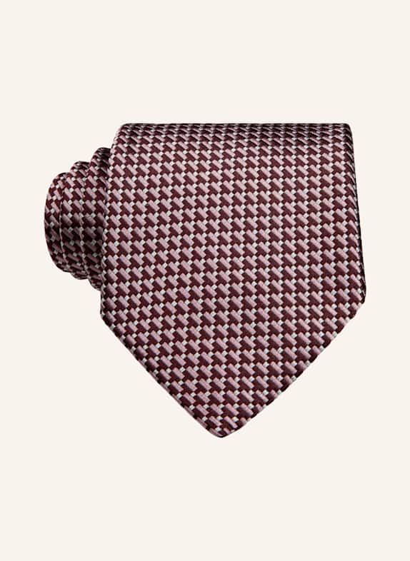 ZEGNA Krawatte DUNKELROT/ HELLROT