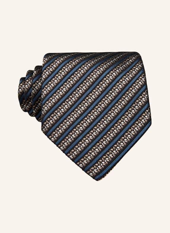ZEGNA Krawatte BEIGE/ BLAU/ WEISS