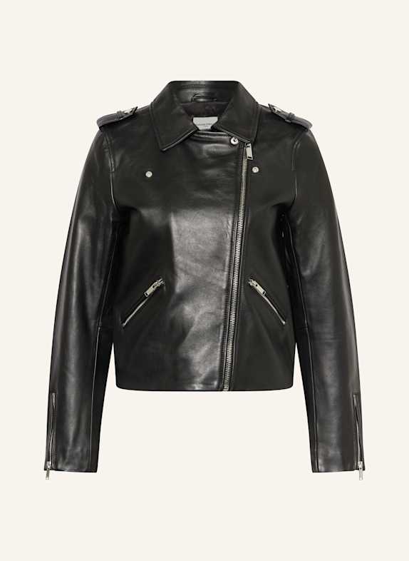 CLAUDIE PIERLOT Lederjacke SCHWARZ