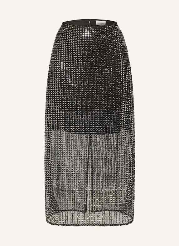 MALINA SOLINA skirt BLACK/ SILVER