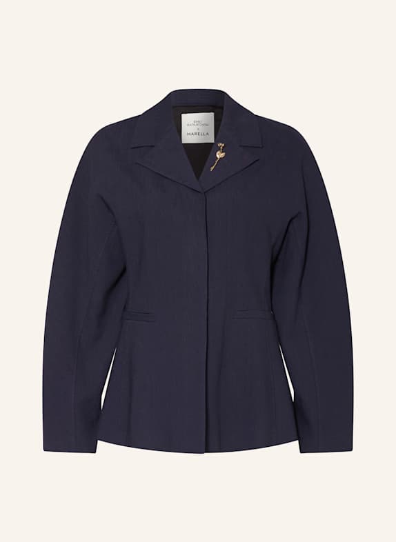 MARELLA Blazer mit Leinen DUNKELBLAU