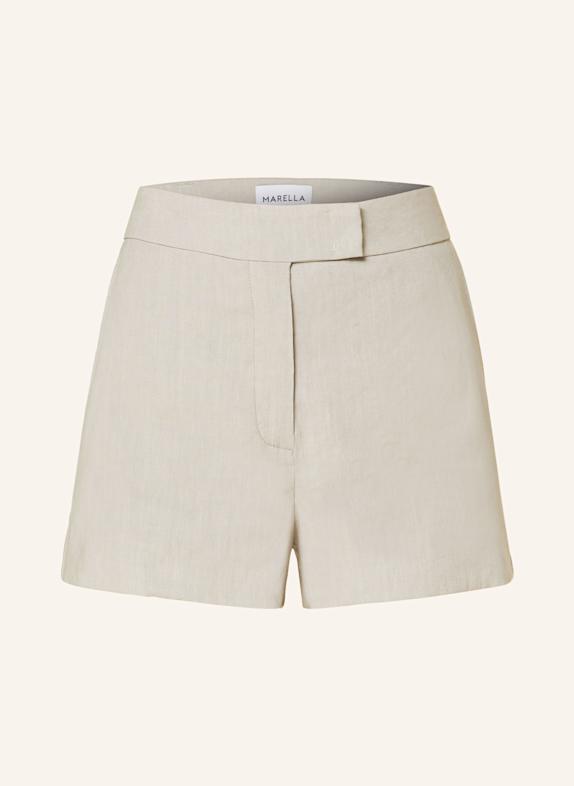 MARELLA Shorts mit Leinen CREME