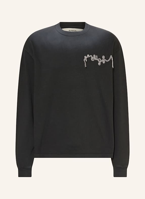rough. Sweatshirt SCHWARZ