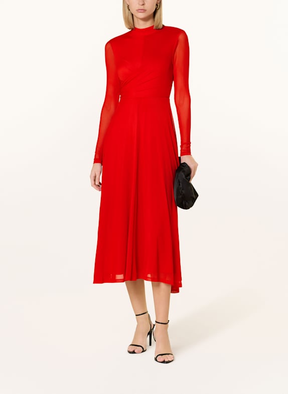 WHISTLES Mesh-Kleid ARABELLA ROT