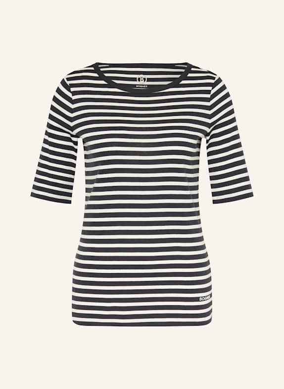 BOGNER T-Shirt LOUNA WEISS/ DUNKELBLAU