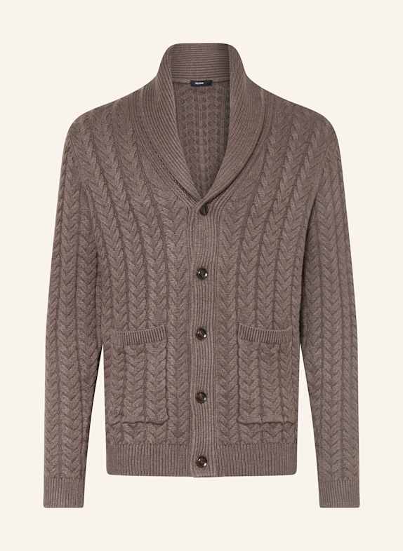 REISS Strickjacke TAUPE