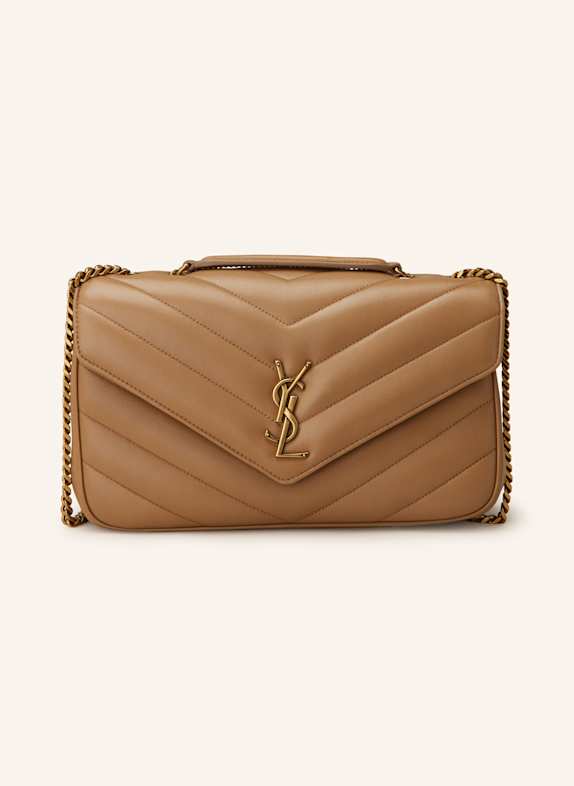 SAINT LAURENT Torebka LOULOU MEDIUM JASNOBRĄZOWY