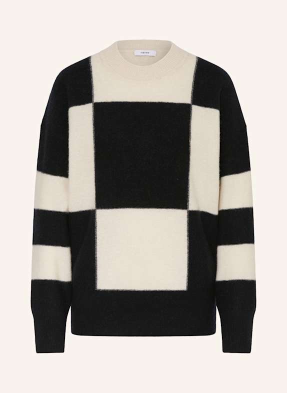 REISS Sweater BLACK/ ECRU