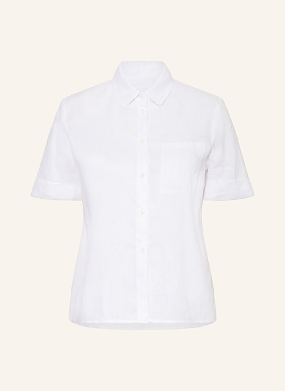 ROBERT FRIEDMAN Hemdbluse MAYAL aus Leinen WEISS