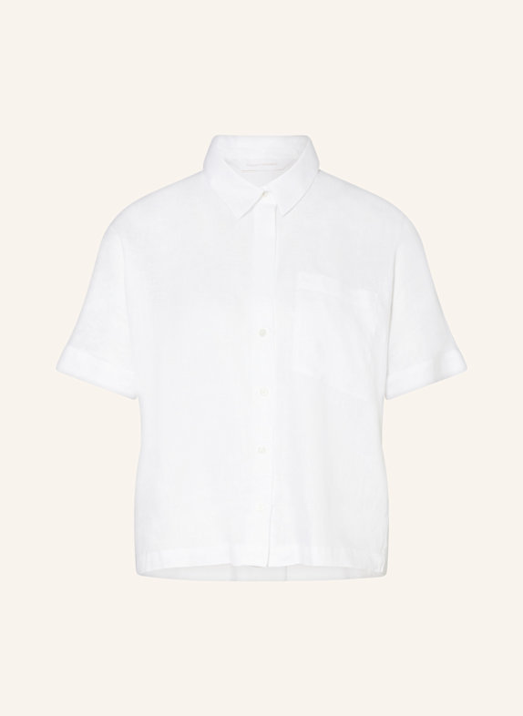 ROBERT FRIEDMAN Hemdbluse aus Leinen WEISS