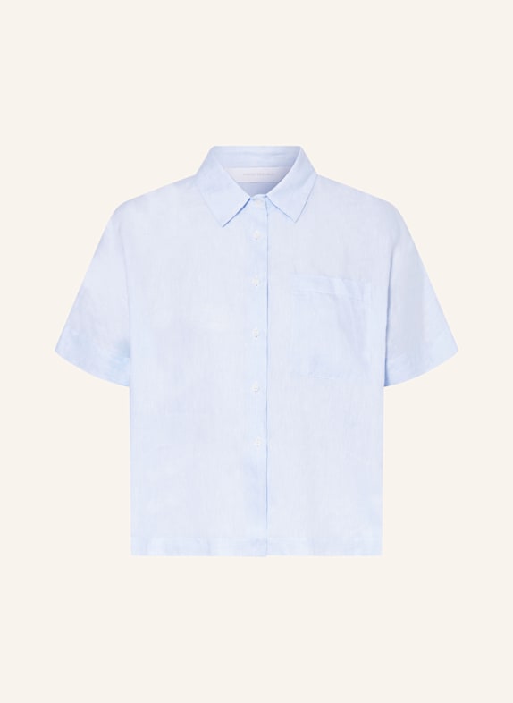 ROBERT FRIEDMAN Hemdbluse aus Leinen HELLBLAU