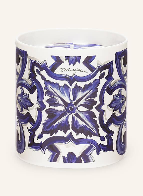 DOLCE & GABBANA CASA Duftkerze NEROLI DI SICILIA E LIMONI WEISS/ DUNKELBLAU