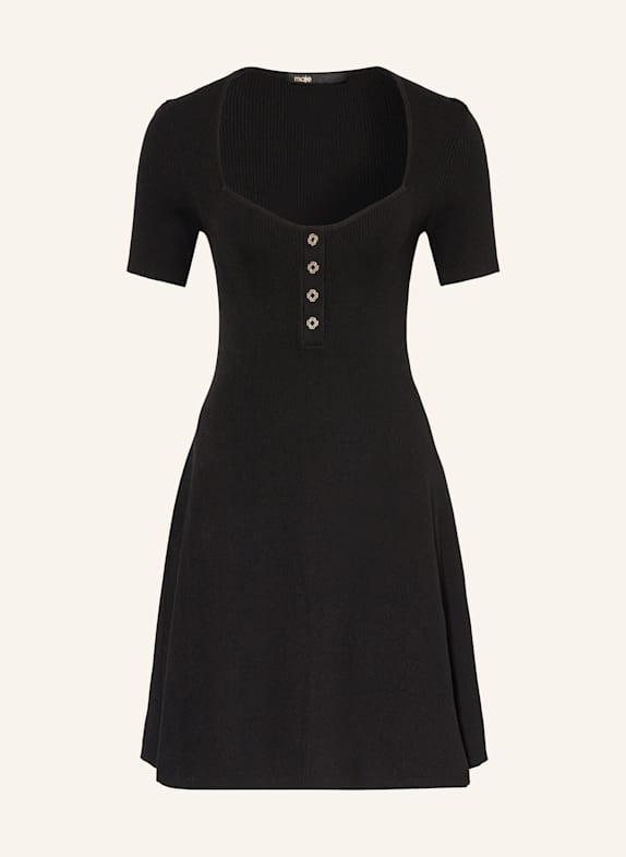maje Strickkleid SCHWARZ