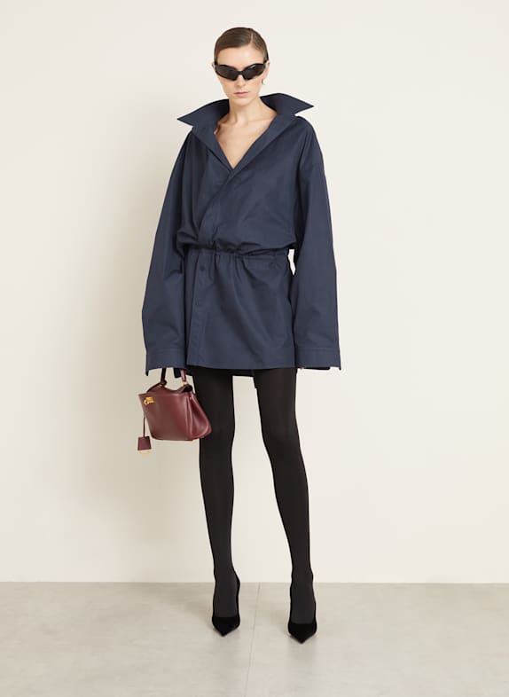 BALENCIAGA Hemdblusenkleid DUNKELBLAU