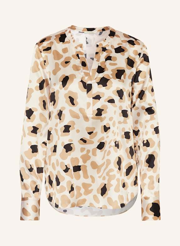 lilienfels Blusenshirt aus Seide BEIGE/ CAMEL/ SCHWARZ
