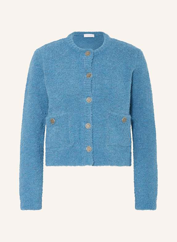 rich&royal Strickjacke aus Bouclé BLAU