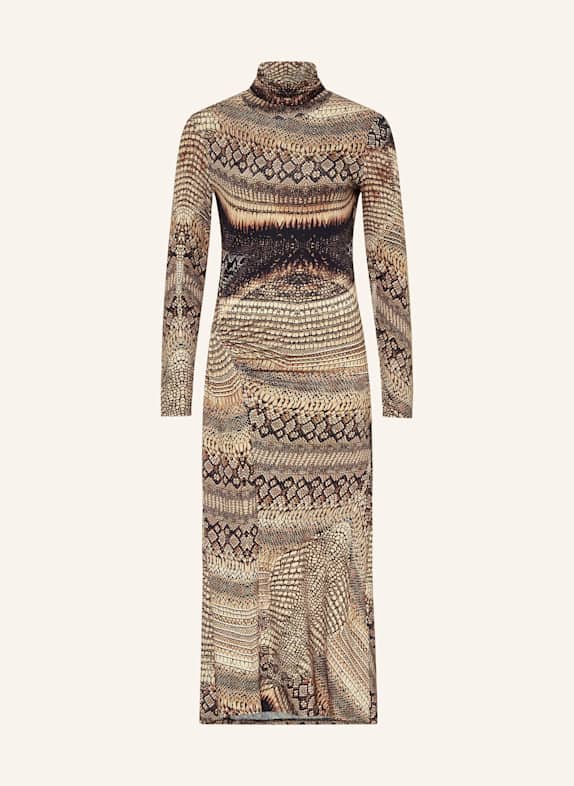 REISS Kleid HELLBRAUN/ BRAUN/ SCHWARZ
