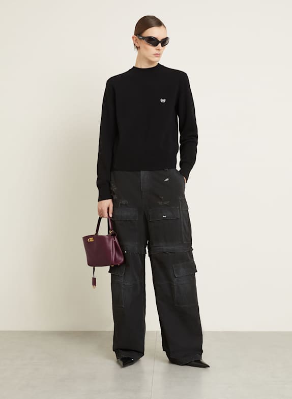 BALENCIAGA Sac à main RODEO MINI ROUGE FONCÉ