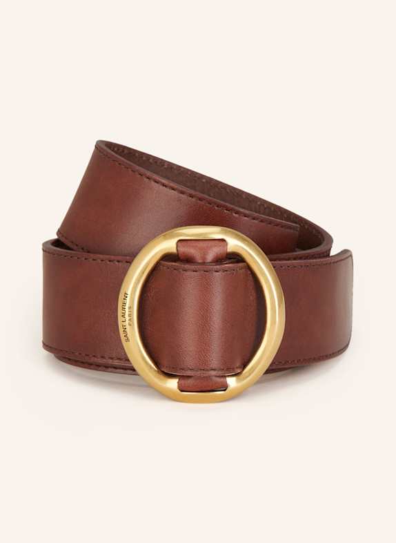 SAINT LAURENT Ledergürtel BRAUN