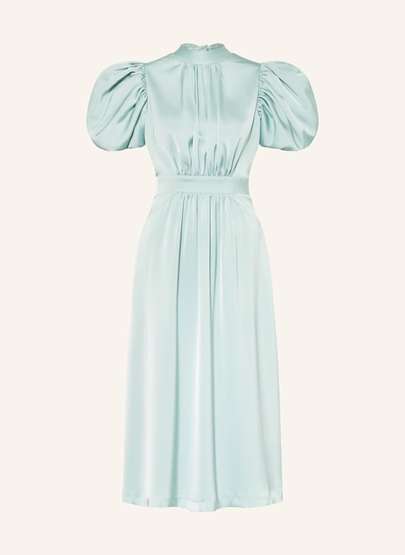 ROTATE Satinkleid mit Cut-out MINT